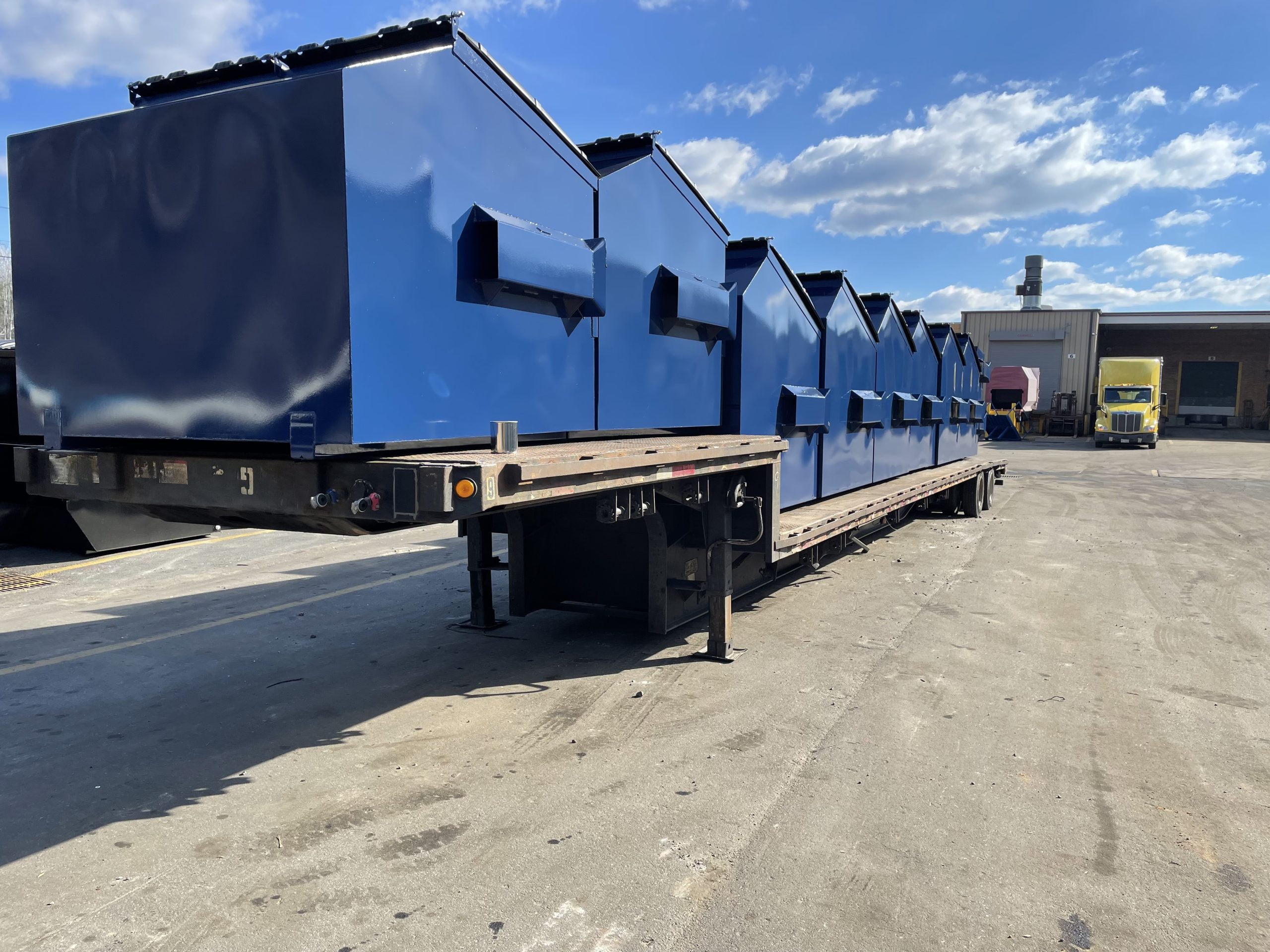 Blue-Front-Load-Containers