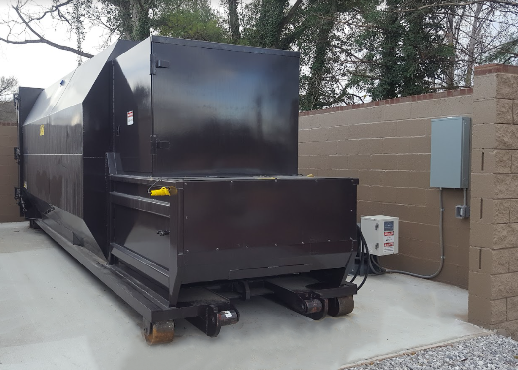 Self Contained Compactor at Garden Style Complex